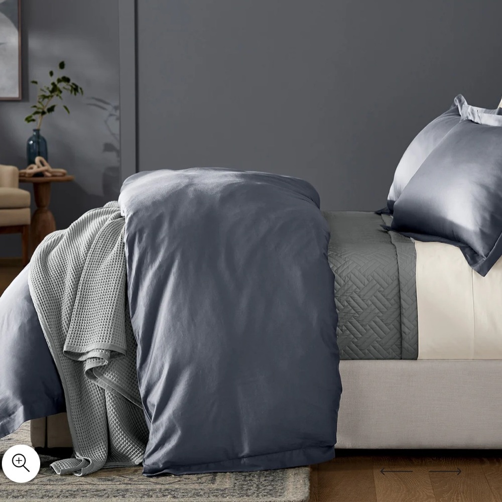 Boll & Branch Signature Hemmed Duvet Set King/ Cal  Mineral Organic Cotton NWOT